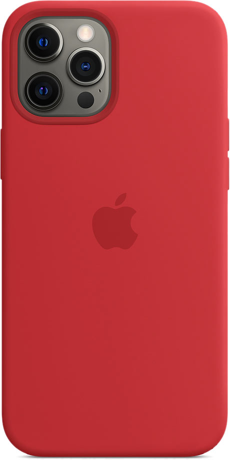 Чехол Silicone Case magsafe качество Lux для iPhone 12 Pro Max красный